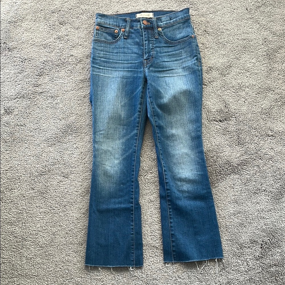 Madewell Blue Wide Leg Jeans with Vintage Wash